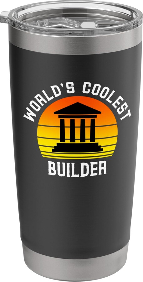 World's Coolest Builder Trade Apprentice Building World's Coolest Builder Future Trades Apprentice Worker Stainless Steel Insulated Tumbler
