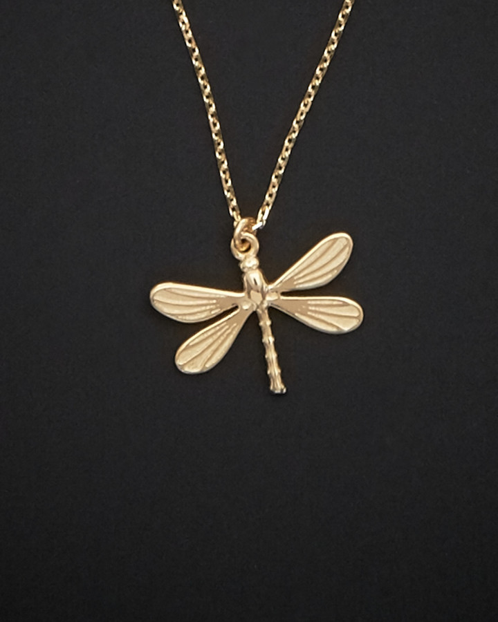 Italian Gold 14K Dragonfly Necklace - ShopStyle