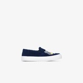 Thumbnail for your product : Kenzo navy K-skate cotton slip-on sneakers