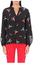 Thumbnail for your product : Juicy Couture Lovebird print silk blouse