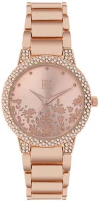 INC International Concepts Women's Rose Gold-Tone Bracelet Watch 34mm, Created for Macy's