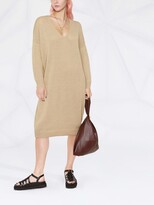 Thumbnail for your product : Fabiana Filippi sequin-knit V-neck dress