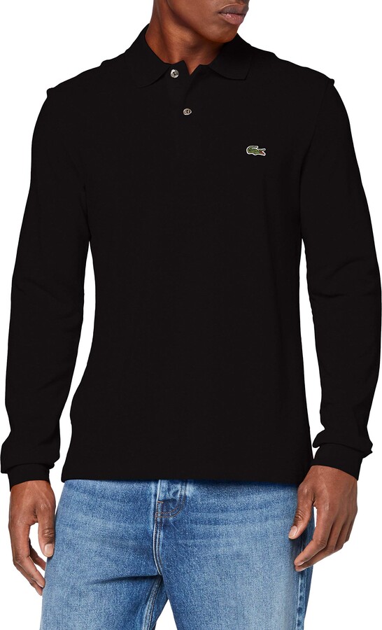 Lacoste mens Classic Long Sleeve Pique Polo Shirt - ShopStyle