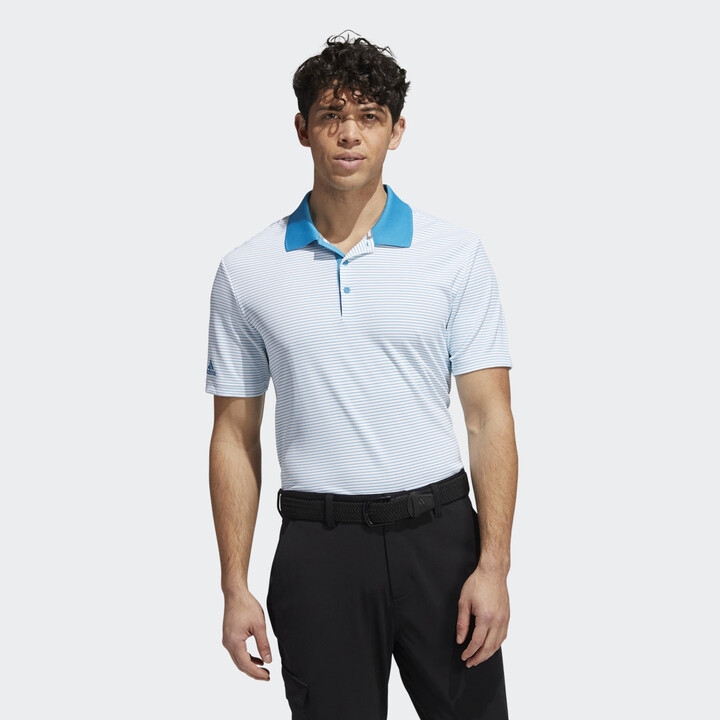 adidas Two-Color Club Stripe Polo Shirt - ShopStyle