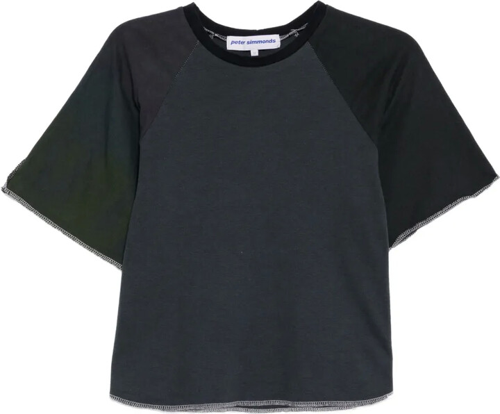 Stain Shade contrast trim T-shirt