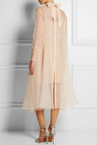 Thumbnail for your product : DELPOZO Embellished silk-organza blouse