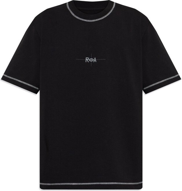 ROA Logo Printed Crewneck T-Shirt