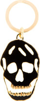 Thumbnail for your product : Alexander McQueen Black Enamel Cut-Out Skull Keyring