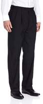 Thumbnail for your product : Louis Raphael Men's Luxe 100% Wool Pleated Dress Pant with Hidden Extension Waist Band