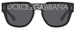 Dolce & Gabbana Men's 122MM Square Logo Sunglasses