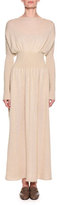 Thumbnail for your product : Giorgio Armani Long-Sleeve Wool-Mohair Sweater Gown, Neutral