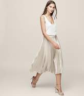 Thumbnail for your product : Reiss Alisa Metallic Midi Skirt