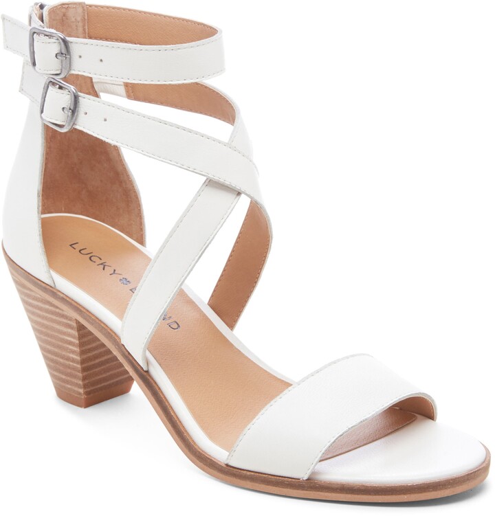 lucky brand white sandals