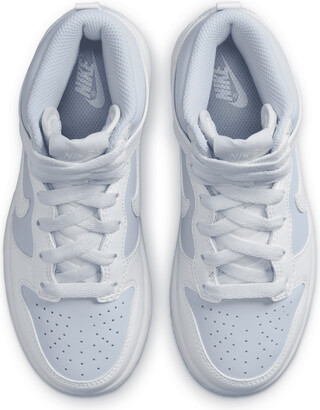 Nike Dunk High Little Kids' Shoes in White - ShopStyle