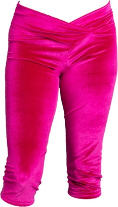 Women's Pink Velvet Pants