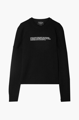 Calvin Klein Flocked Cashmere Sweater