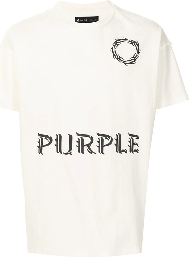 Purple Brand logo-print short-sleeve T-shirt