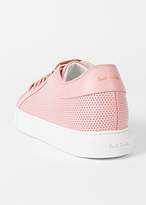Thumbnail for your product : Paul Smith Women's Pink Perforated Leather 'Basso' Trainers