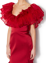 Thumbnail for your product : Zac Posen Structured Ruffle Cocktail Dress