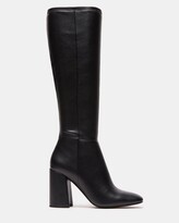 High boots - Printed calfskin, black & white — Fashion