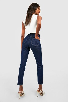 boohoo Basics High Waisted Ripped Skinny Jeans
