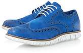 Thumbnail for your product : Dune Mens BALOO White Sole Lace Up Brogue in Blue Size UK 10