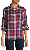 Thumbnail for your product : Tommy Hilfiger Plaid Roll-Tab Button-Down Shirt