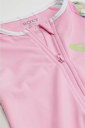 Roxy Girls Hidden Garden Long Sleeve Onesie Swimsuit Blue/Print 12 - View #2