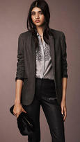 Thumbnail for your product : Burberry Frill Detail Silk Shirt