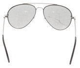 Thumbnail for your product : Bottega Veneta Metallic Aviator Sunglasses