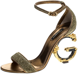 dolce and gabbana gold heels