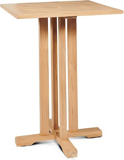 HiTeak Furniture Oasis Outdoor Bar Table in Brown