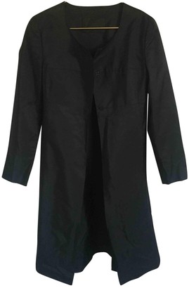 Prada Black Silk Trench Coat for Women
