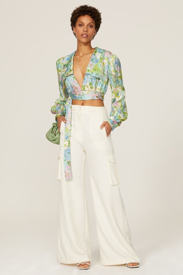 Demna Top Green-multicolored-print