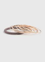Thumbnail for your product : Evans Rose Gold Bangle Pack