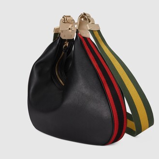 【GUCCI】ATTACHE MEDIUM SHOULDER BAG Gucci Attache Medium Canvas Shoulder Bag