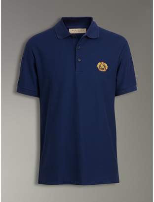 Burberry Archive Logo Cotton Pique Polo Shirt