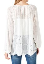 Thumbnail for your product : Hallhuber Sheer eyelet stitch tunic