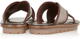 Thumbnail for your product : Marc Jacobs Metallic leather slides