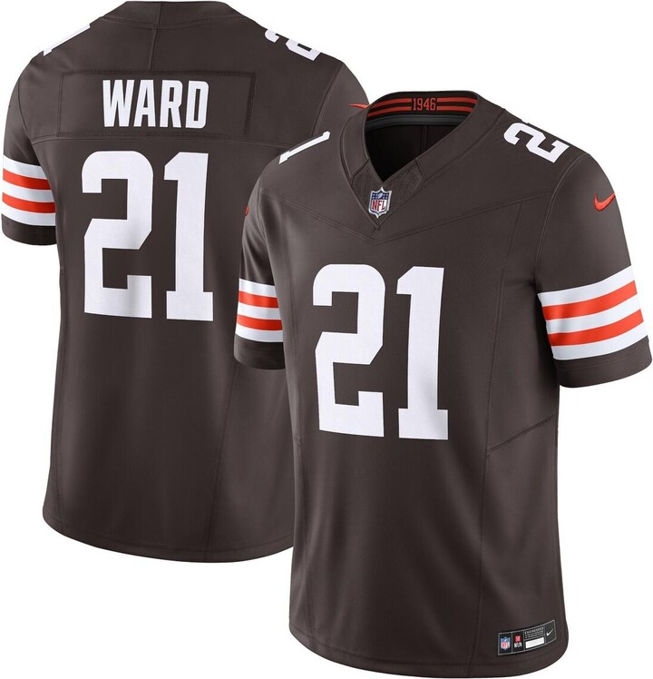Nike Men's Denzel Ward Brown Cleveland Browns Vapor F.u.s.e. Limited Jersey