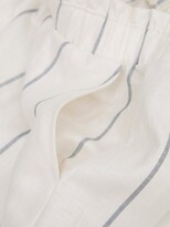 Thumbnail for your product : Hanro Urban Casuals Striped Linen-blend Shorts - Cream Stripe