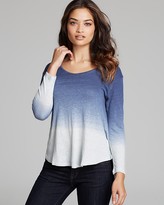 Thumbnail for your product : Majestic Ombre Linen Long Sleeve Tee