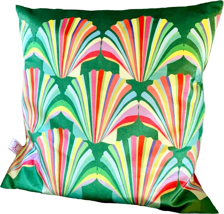 Chloe Croft London Limited Rainbow Shell Velvet Cushion ShopStyle