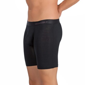 Obviously Men's Underwear 6 Inch Leg Boxer Brief PrimeMan AnatoMAX  (Black/XL) - ShopStyle