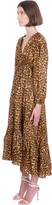 Thumbnail for your product : Zimmermann Amelie Draw Lon Dress In Animalier Silk