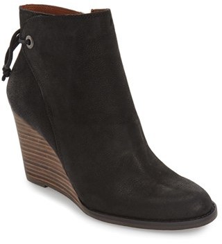 yamina wedge bootie
