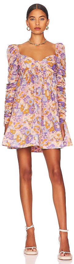 Zimmermann Violet Twist Front Mini Dress - ShopStyle