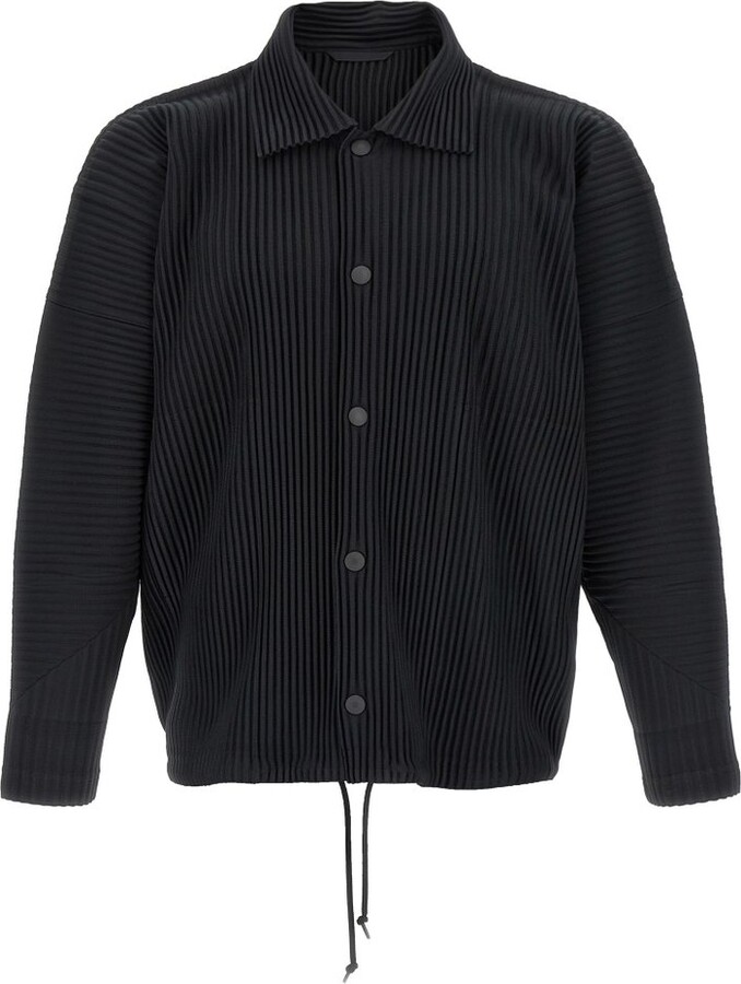 Homme Plissé Issey Miyake Pleated Button-Up Shirt