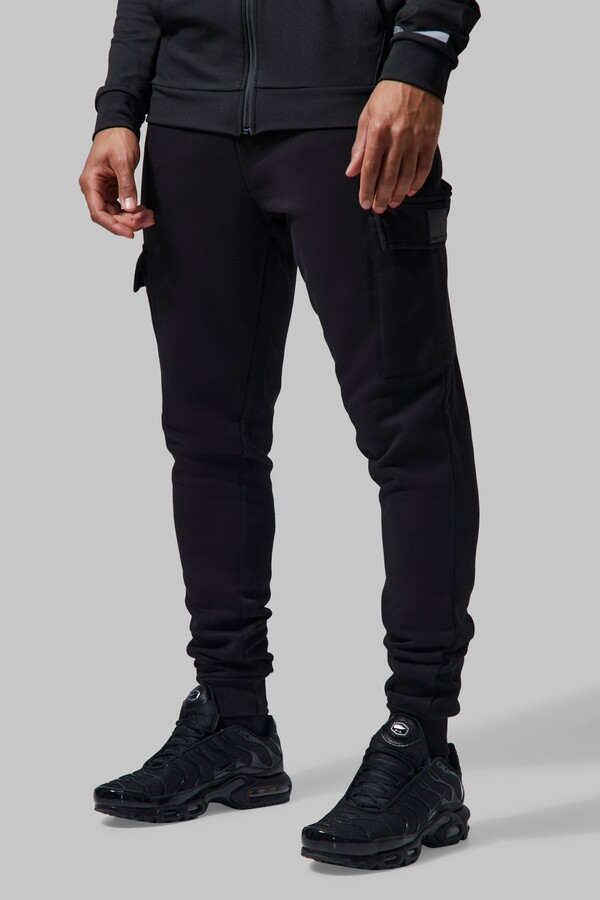 boohoo Tall Man Active Gym Cargo Jogger - ShopStyle Trousers