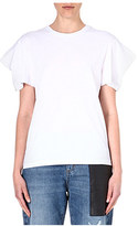 Thumbnail for your product : McQ Pleated-shoulder cotton t-shirt